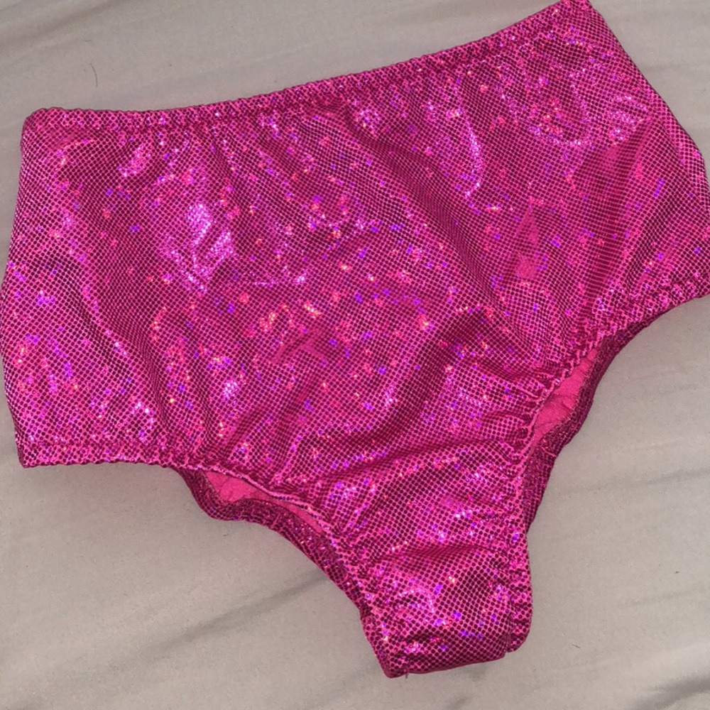 IHEARTRAVES pink sparkly bottoms